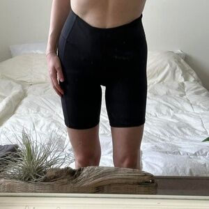 Black bike shorts